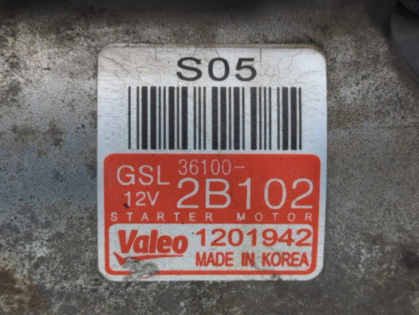2012-2017 Hyundai Accent Car Starter Motor Solenoid OEM P/N:39100-2B102 Fits Fits 2012 2013 2014 2015 2016 2017 OEM Used Aut