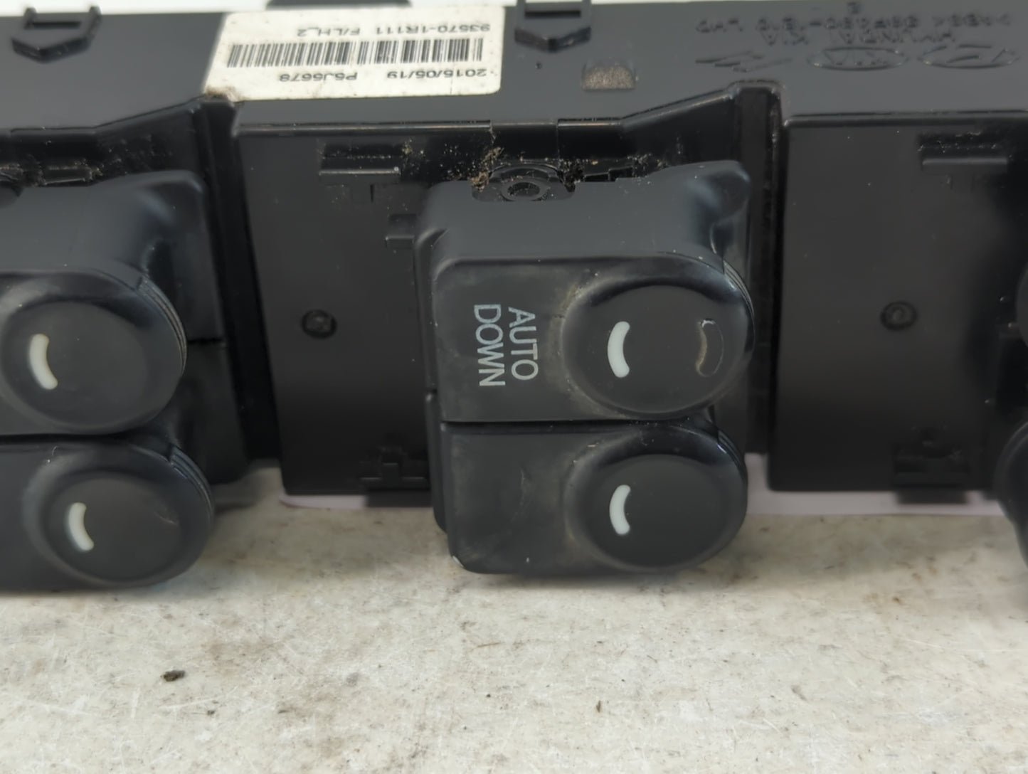 2012-2017 Hyundai Accent Master Power Window Switch Replacement Driver Side Left P/N:93570-1R111 Fits OEM Used Auto Parts - 
