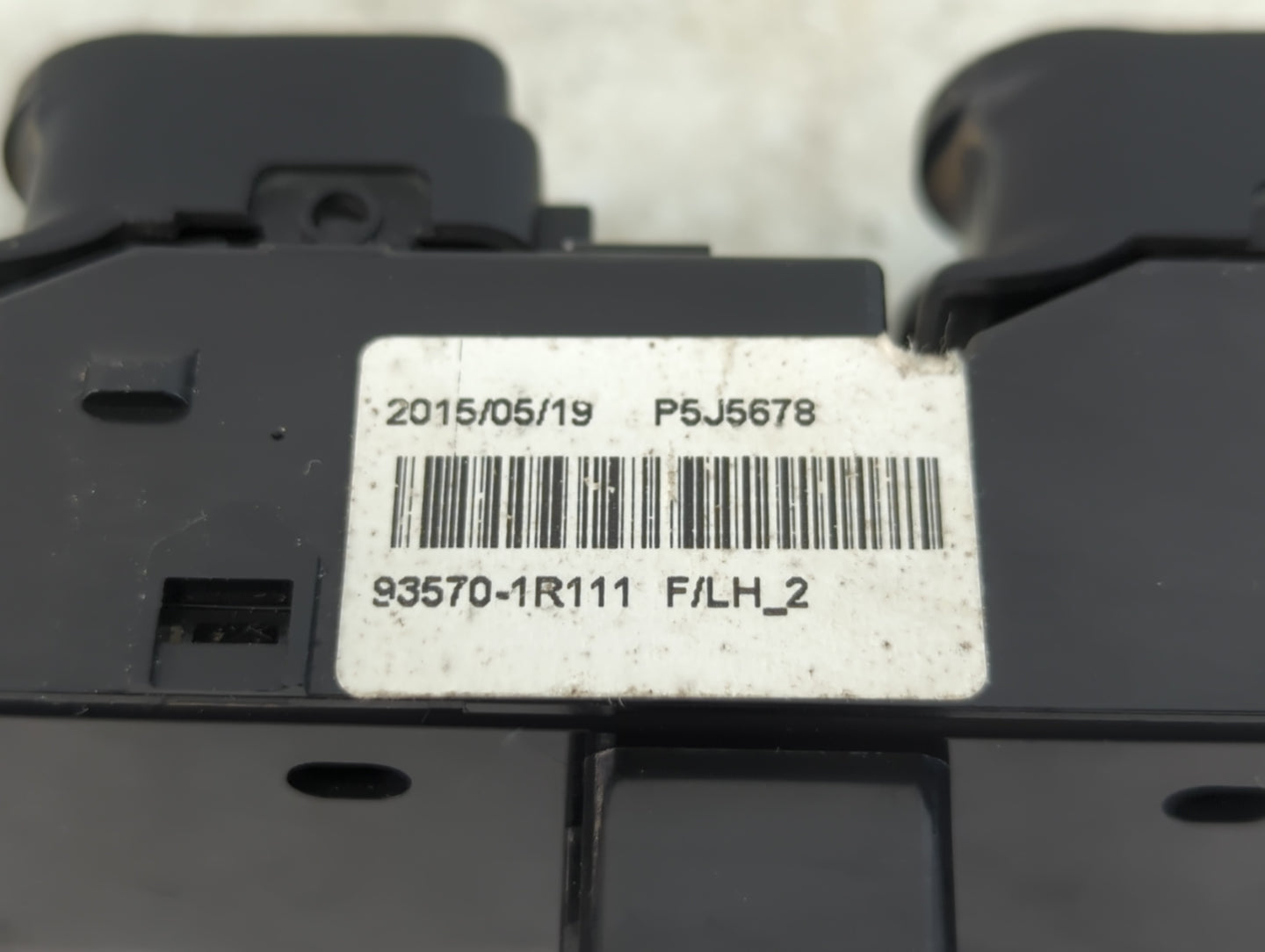 2012-2017 Hyundai Accent Master Power Window Switch Replacement Driver Side Left P/N:93570-1R111 Fits OEM Used Auto Parts - 