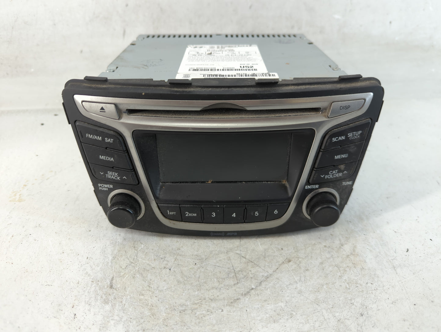 2015-2017 Hyundai Accent Radio AM FM Cd Player Receiver Replacement P/N:96170-1R111RDR Fits Fits 2015 2016 2017 OEM Used Aut