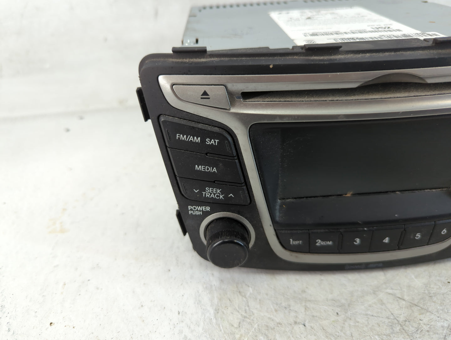 2015-2017 Hyundai Accent Radio AM FM Cd Player Receiver Replacement P/N:96170-1R111RDR Fits Fits 2015 2016 2017 OEM Used Aut