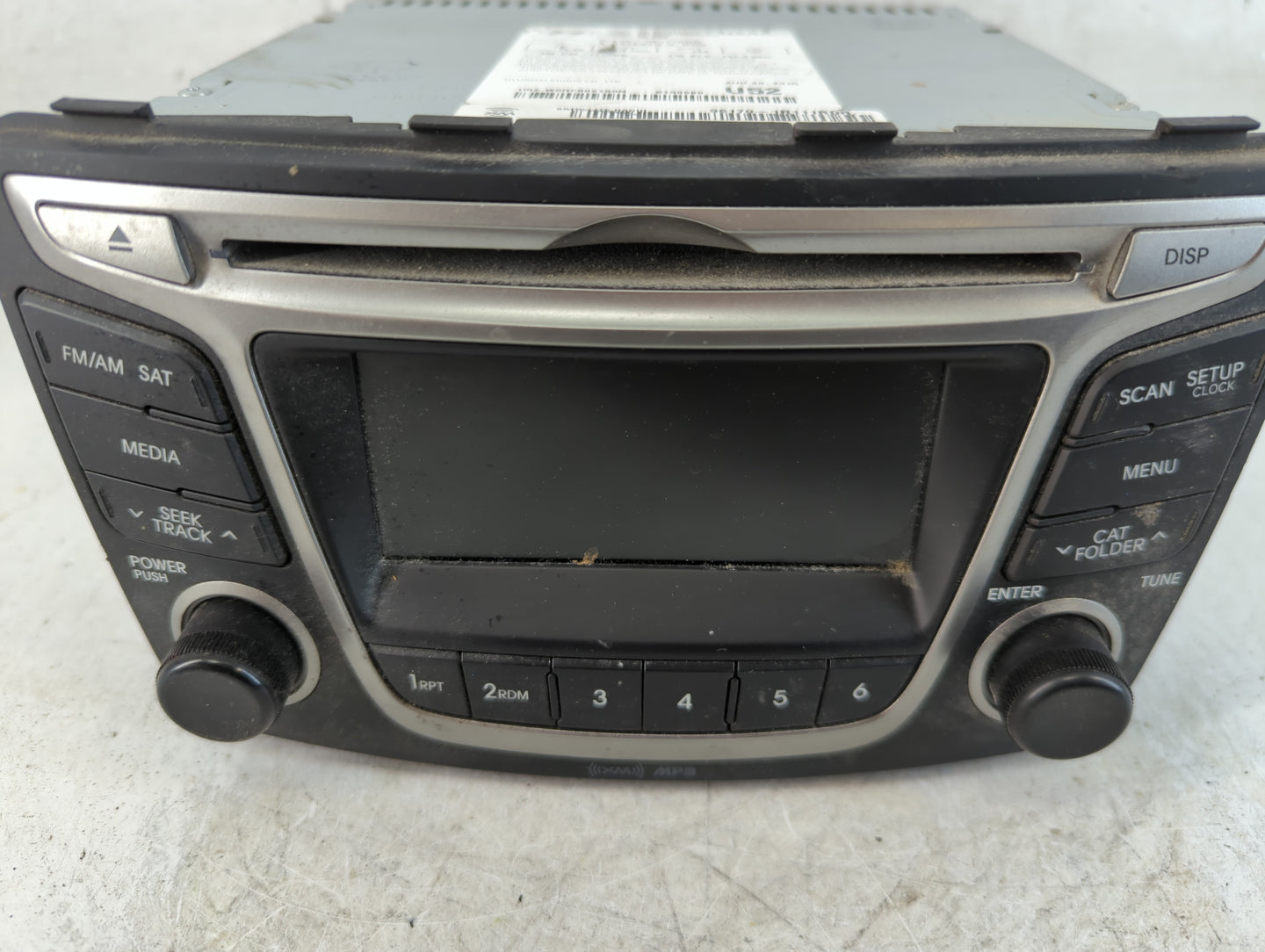 2015-2017 Hyundai Accent Radio AM FM Cd Player Receiver Replacement P/N:96170-1R111RDR Fits Fits 2015 2016 2017 OEM Used Aut