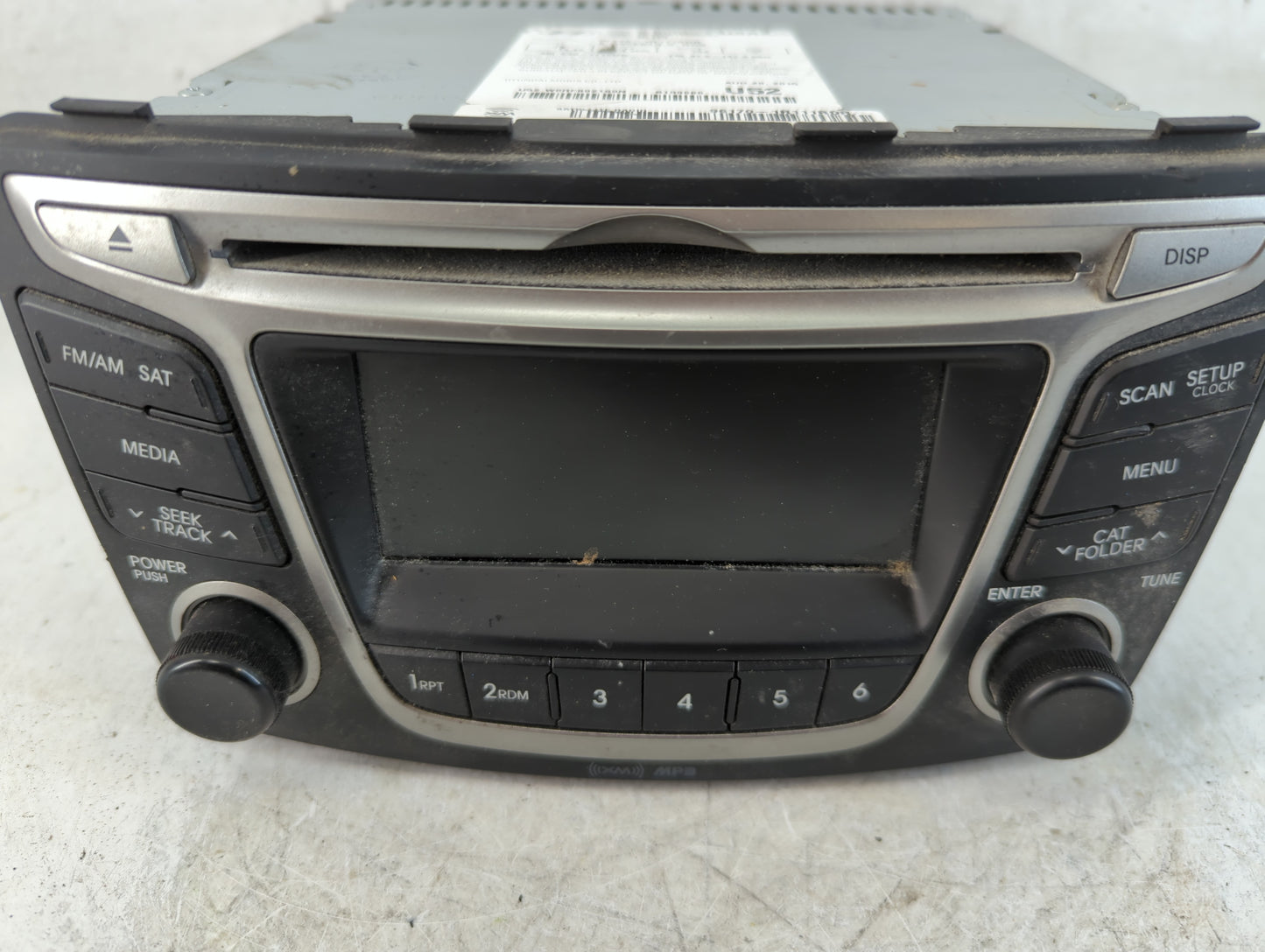 2015-2017 Hyundai Accent Radio AM FM Cd Player Receiver Replacement P/N:96170-1R111RDR Fits Fits 2015 2016 2017 OEM Used Aut