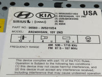 2015-2017 Hyundai Azera Radio AM FM Cd Player Receiver Replacement P/N:96560-3V531VD4 Fits Fits 2015 2016 2017 OEM Used Auto