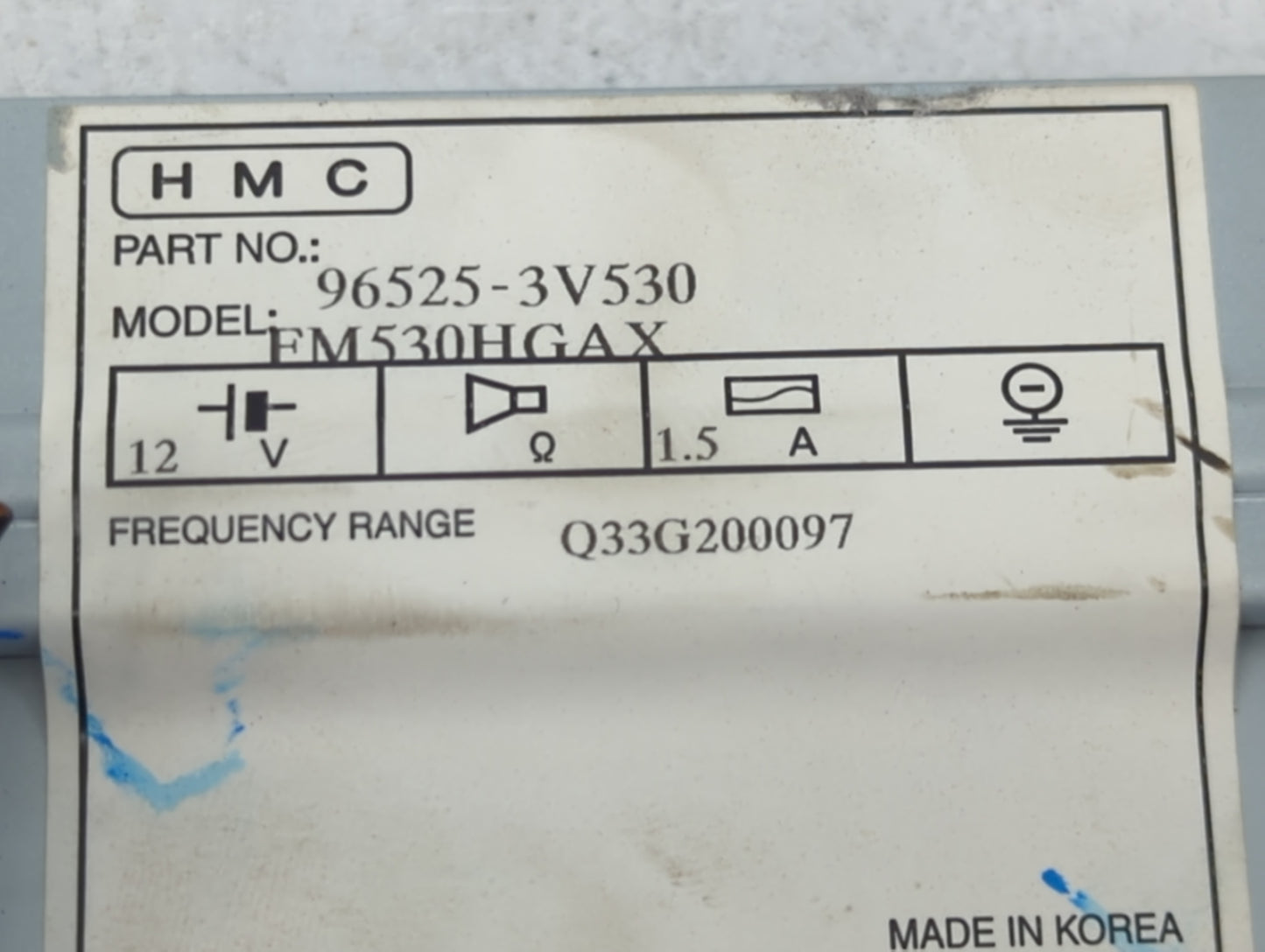 2015-2017 Hyundai Azera Information Display Screen - Oemusedautoparts1.com