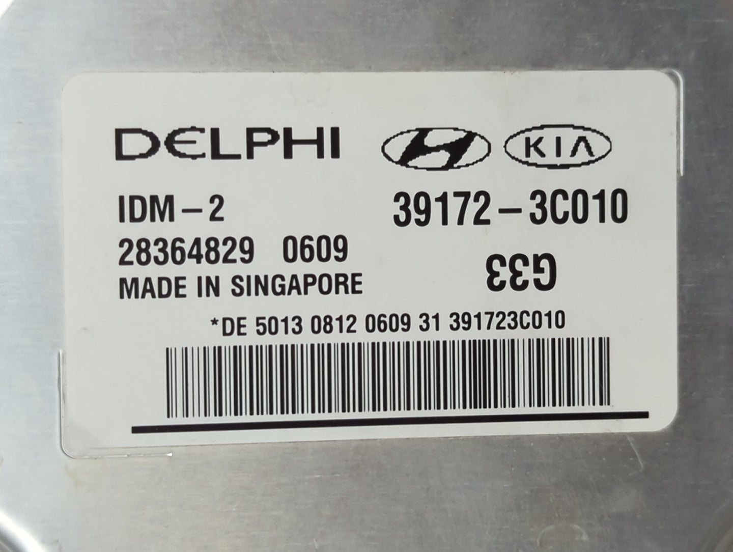 2012-2017 Hyundai Azera PCM Engine Control Computer ECU ECM PCU OEM P/N:39172-3C020 39175-3C000 Fits OEM Used Auto Parts - O