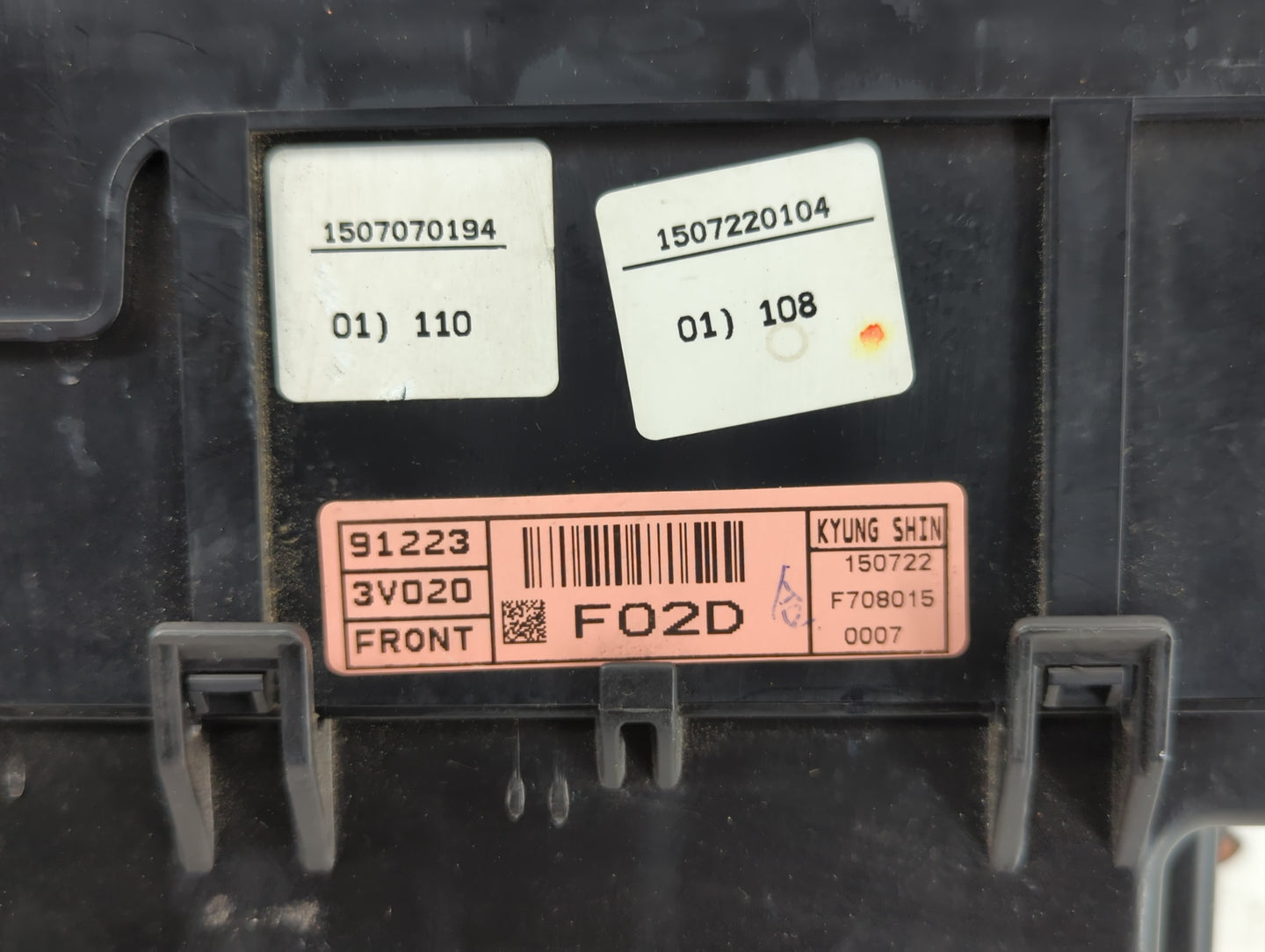 2015-2017 Hyundai Azera Fusebox Fuse Box Panel Relay Module P/N:91223-3V021 Fits Fits 2015 2016 2017 OEM Used Auto Parts - O