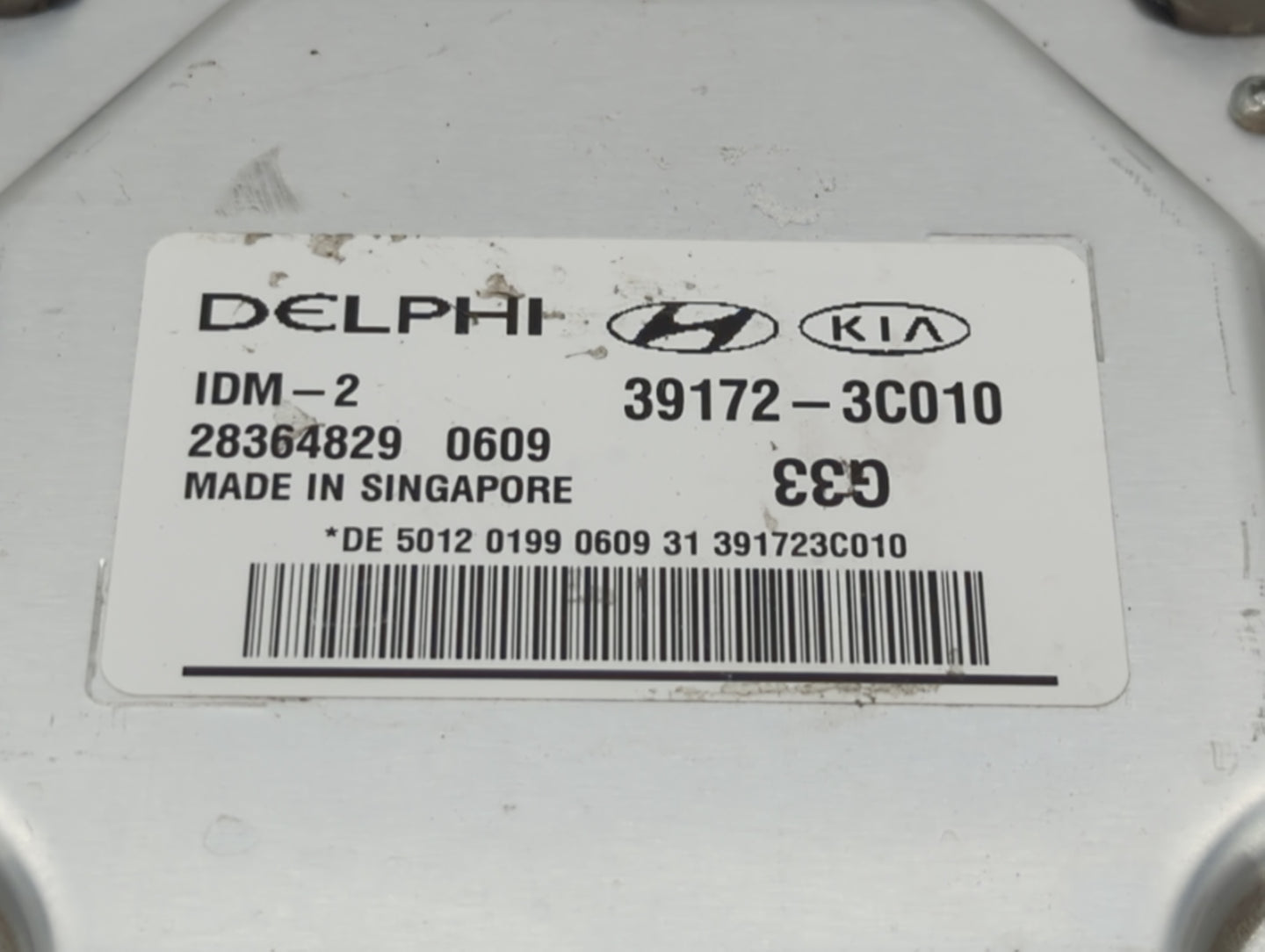 2015-2017 Hyundai Azera PCM Engine Control Computer ECU ECM PCU OEM P/N:28364829 0609 39172-3C010 Fits Fits 2015 2016 2017 O