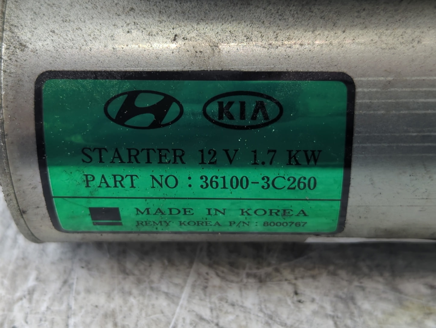 2015-2017 Hyundai Azera Car Starter Motor Solenoid OEM P/N:36100-3C260 Fits Fits 2015 2016 2017 2018 2019 2020 OEM Used Auto