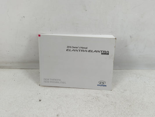 2016 Hyundai Elantra Owners Manual Book Guide P/N:G3XO-EU55D OEM Used Auto Parts - Oemusedautoparts1.com