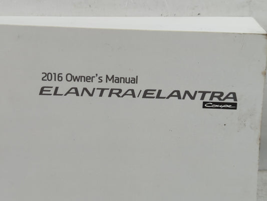 2016 Hyundai Elantra Owners Manual Book Guide P/N:G3XO-EU55D OEM Used Auto Parts