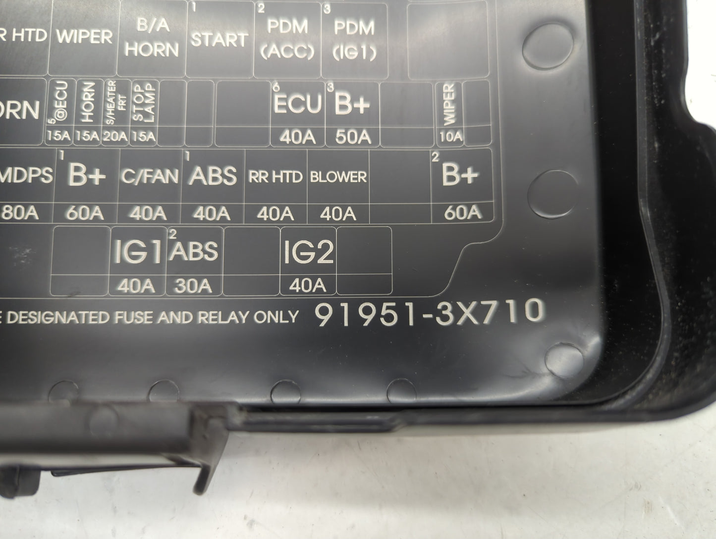 2014-2016 Hyundai Elantra Fusebox Fuse Box Panel Relay Module P/N:91951-3X710 Fits Fits 2014 2015 2016 OEM Used Auto Parts -
