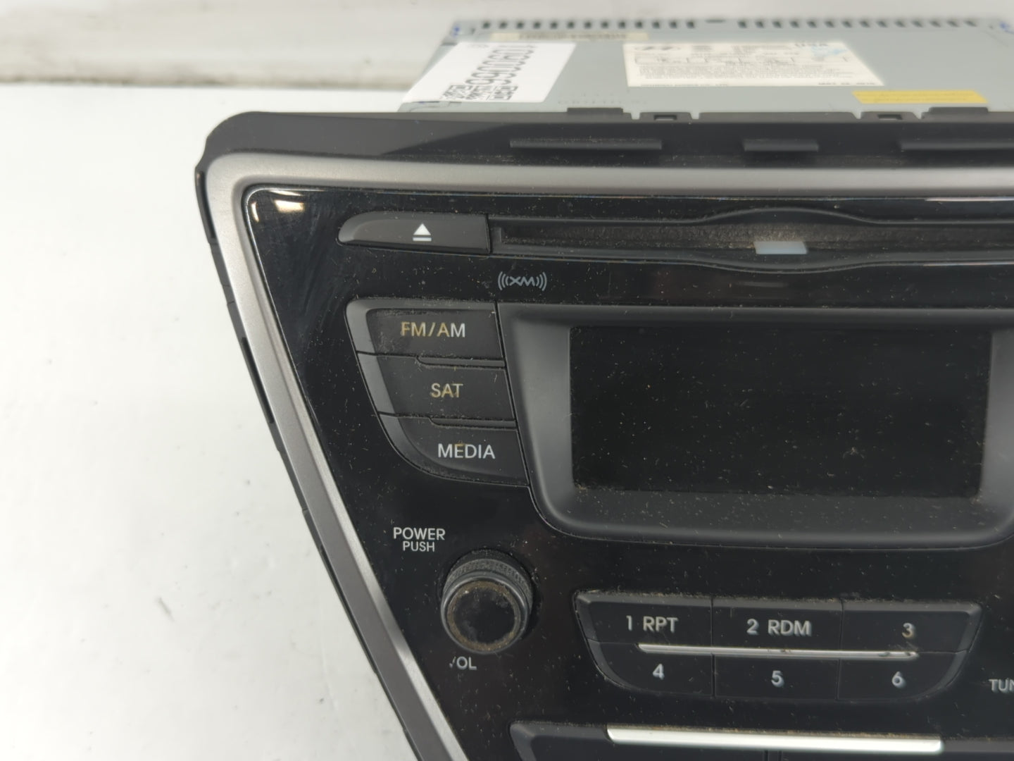 2014-2016 Hyundai Elantra Radio AM FM Cd Player Receiver Replacement P/N:96170-3X156GU Fits Fits 2014 2015 2016 OEM Used Aut