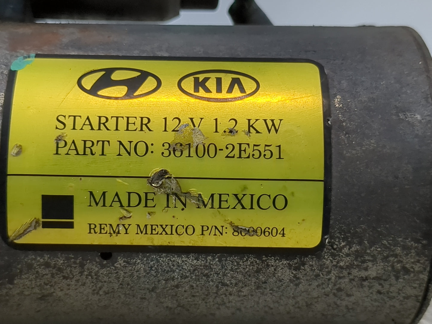 2014-2020 Hyundai Elantra Car Starter Motor Solenoid OEM P/N:36100-2E551 Fits Fits 2014 2015 2016 2017 2018 2019 2020 OEM Us