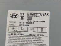 2016-2017 Hyundai Elantra Radio AM FM Cd Player Receiver Replacement P/N:96170-A5260GU Fits Fits 2016 2017 OEM Used Auto Par