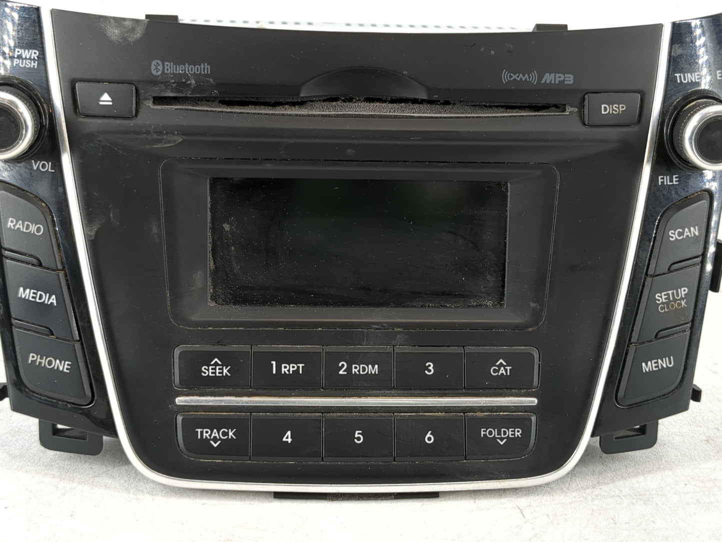 2016-2017 Hyundai Elantra Radio AM FM Cd Player Receiver Replacement P/N:96170-A5260GU Fits Fits 2016 2017 OEM Used Auto Par