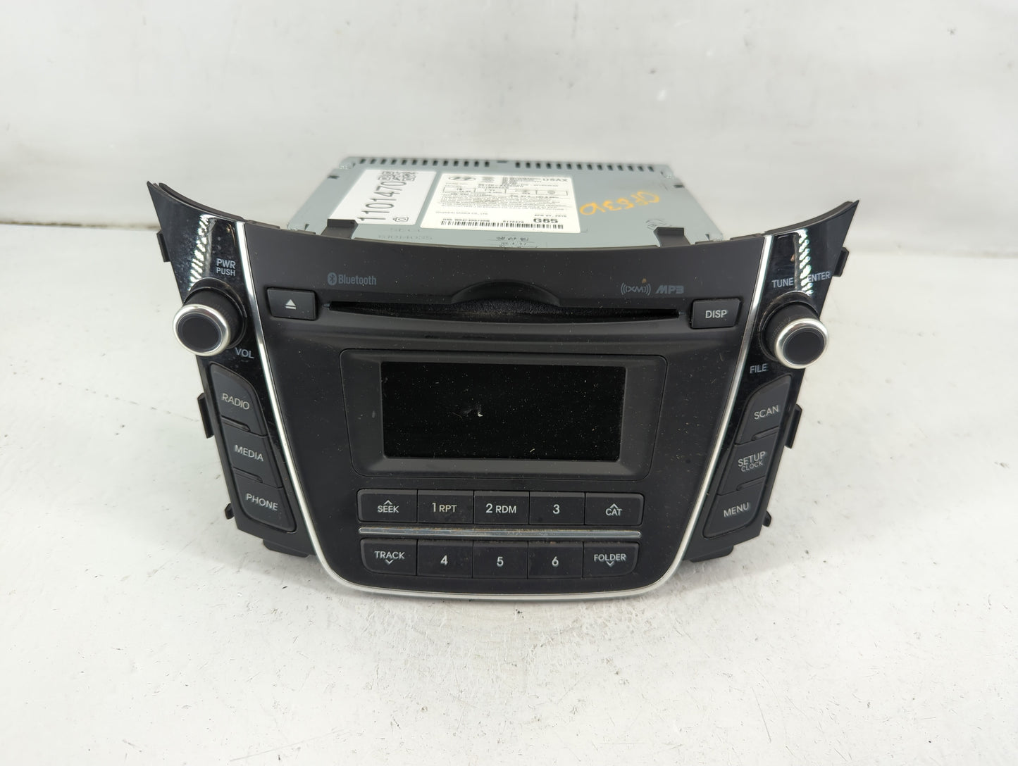 2016-2017 Hyundai Elantra Radio AM FM Cd Player Receiver Replacement P/N:96170-A5260GU Fits Fits 2016 2017 OEM Used Auto Par