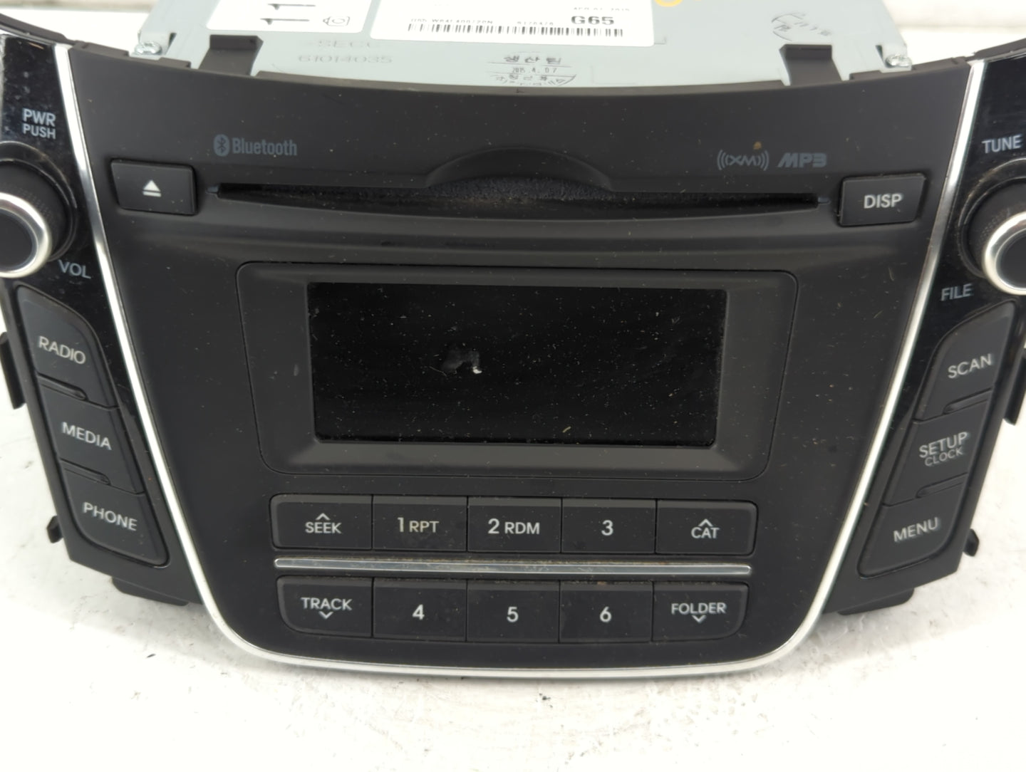 2016-2017 Hyundai Elantra Radio AM FM Cd Player Receiver Replacement P/N:96170-A5260GU Fits Fits 2016 2017 OEM Used Auto Par