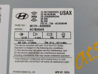 2016-2017 Hyundai Elantra Radio AM FM Cd Player Receiver Replacement P/N:96170-A5260GU Fits Fits 2016 2017 OEM Used Auto Par