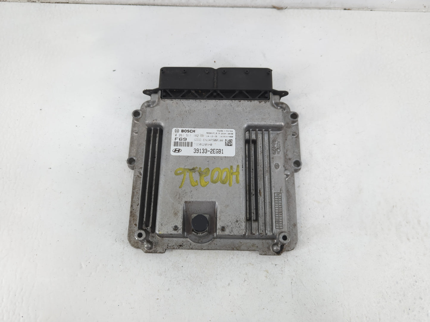2016-2017 Hyundai Elantra PCM Engine Control Computer ECU ECM PCU OEM P/N:39133-2EGB1 Fits Fits 2016 2017 OEM Used Auto Part