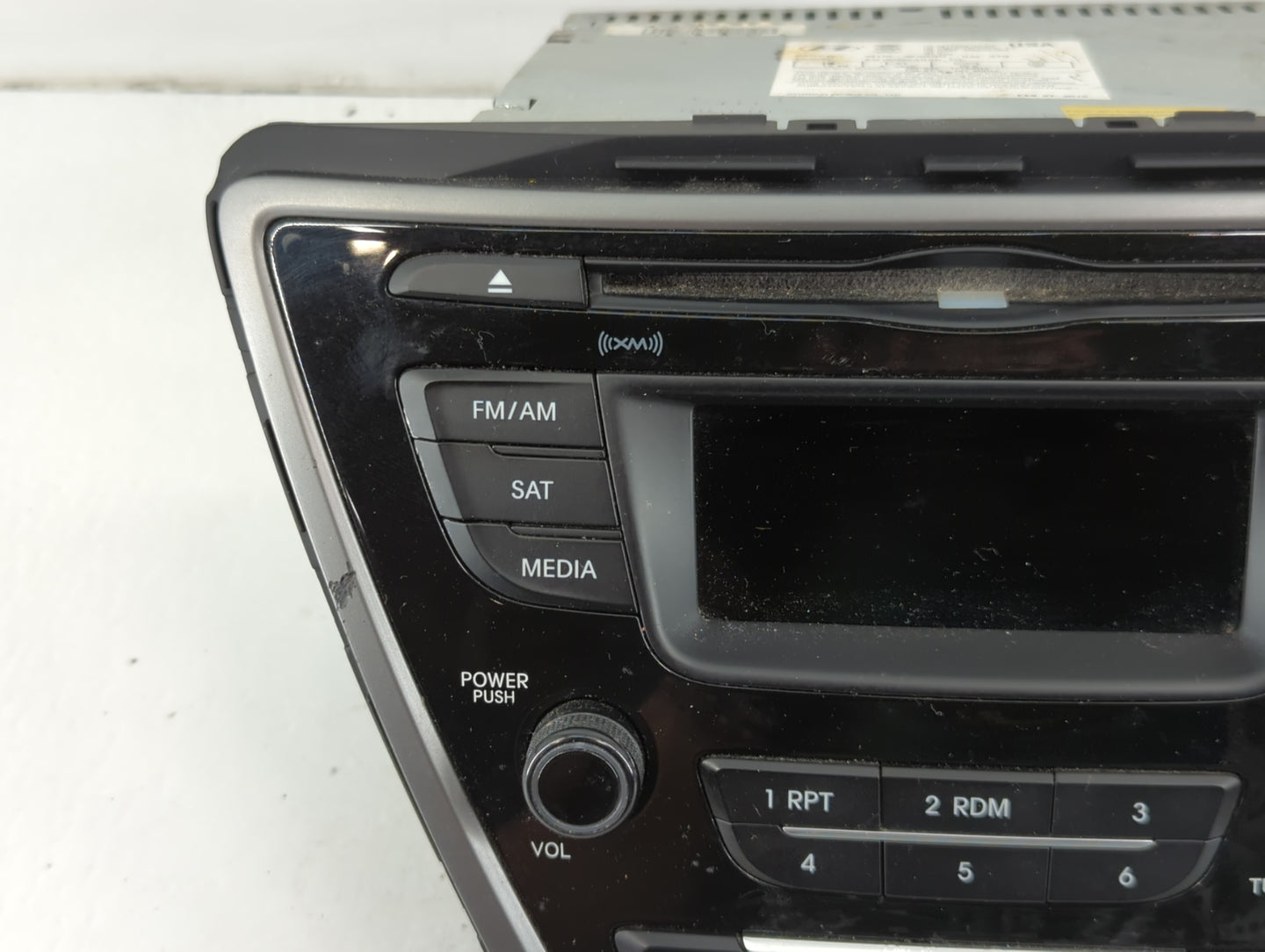 2014-2016 Hyundai Elantra Radio AM FM Cd Player Receiver Replacement P/N:96170-3X156GU Fits Fits 2014 2015 2016 OEM Used Aut
