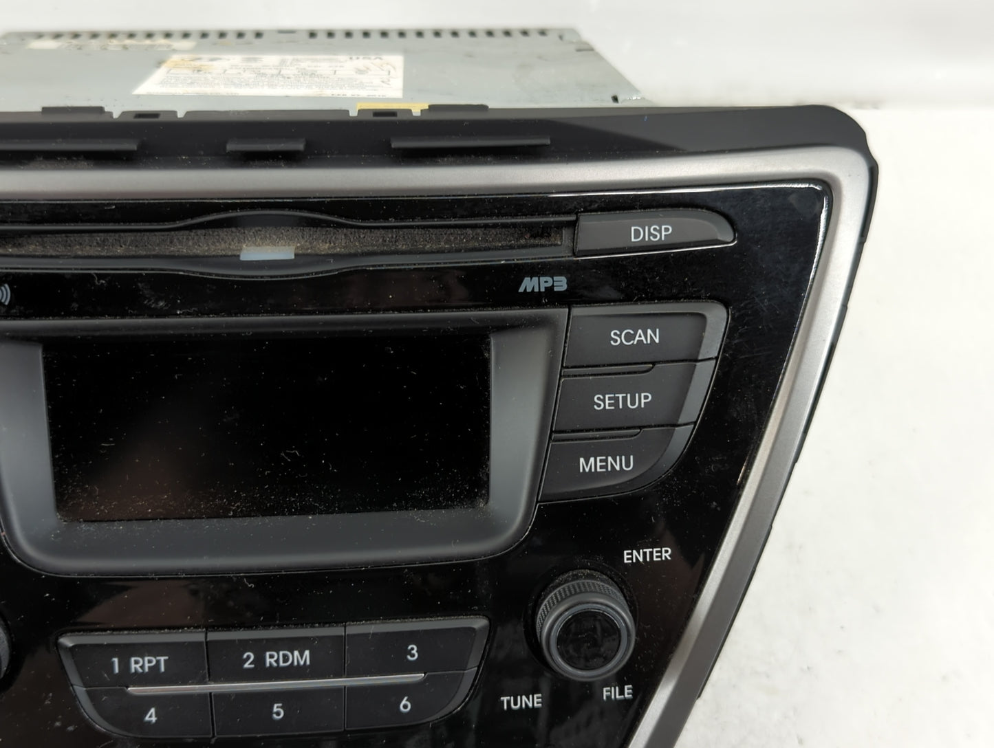 2014-2016 Hyundai Elantra Radio AM FM Cd Player Receiver Replacement P/N:96170-3X156GU Fits Fits 2014 2015 2016 OEM Used Aut