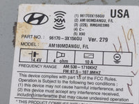 2014-2016 Hyundai Elantra Radio AM FM Cd Player Receiver Replacement P/N:96170-3X156GU Fits Fits 2014 2015 2016 OEM Used Aut