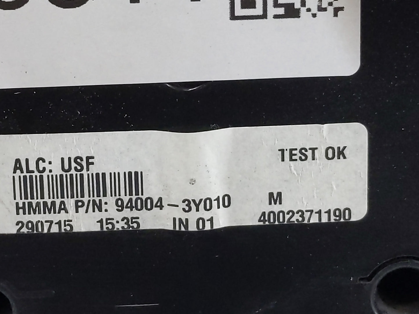 2016-2017 Hyundai Elantra Instrument Cluster Speedometer Gauges P/N:94004-3Y010 Fits Fits 2016 2017 OEM Used Auto Parts - Oe