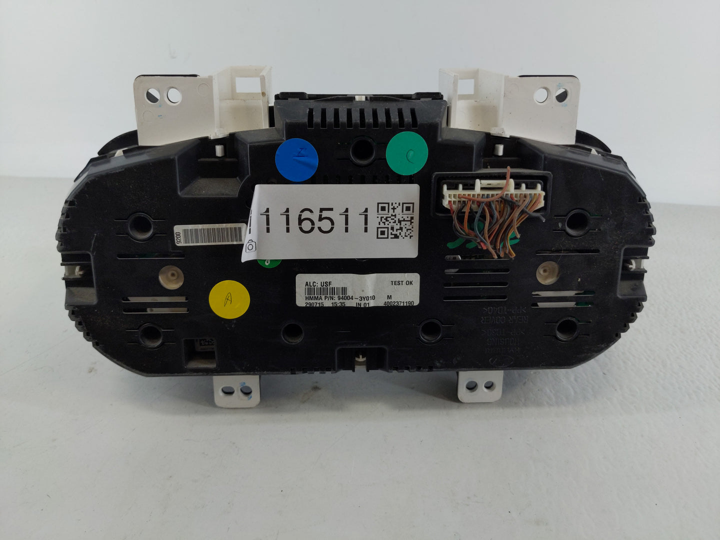 2016-2017 Hyundai Elantra Instrument Cluster Speedometer Gauges P/N:94004-3Y010 Fits Fits 2016 2017 OEM Used Auto Parts - Oe
