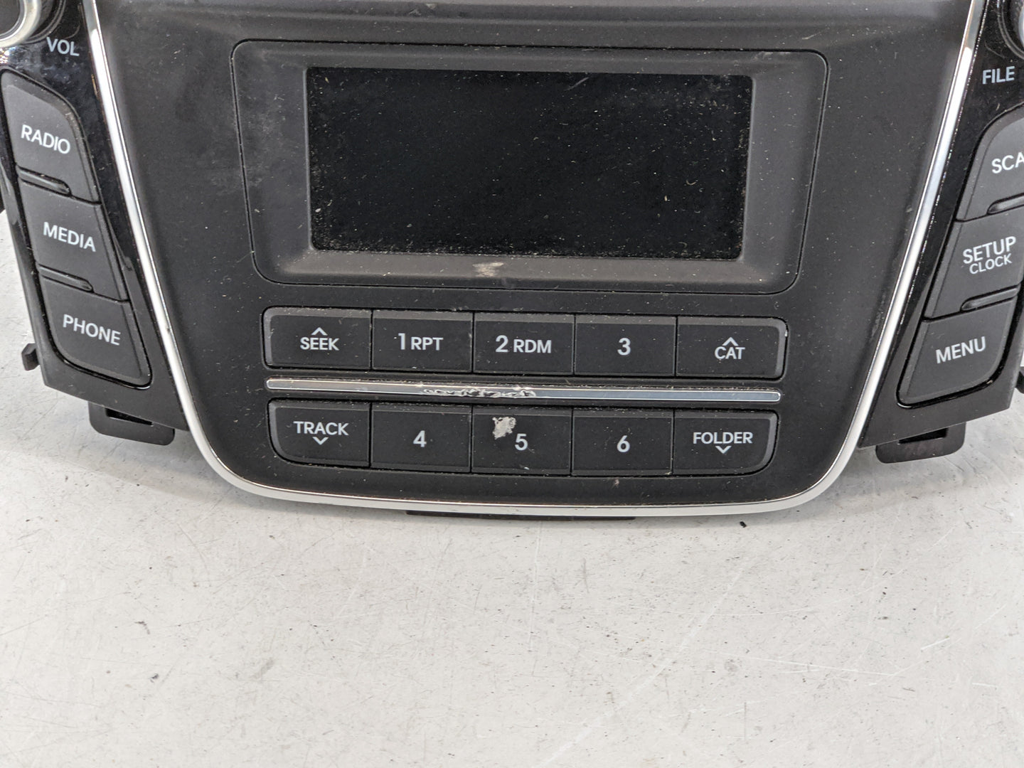 2016-2017 Hyundai Elantra Radio AM FM Cd Player Receiver Replacement P/N:96170-A5260GU Fits Fits 2016 2017 OEM Used Auto Par