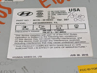 2014-2016 Hyundai Elantra Radio AM FM Cd Player Receiver Replacement P/N:96170-3X156GU Fits Fits 2014 2015 2016 OEM Used Aut