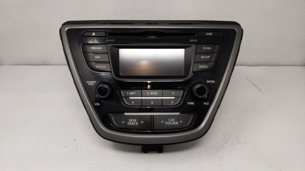 2014-2016 Hyundai Elantra Radio AM FM Cd Player Receiver Replacement Fits OEM Used Auto Parts - Oemusedautoparts1.com