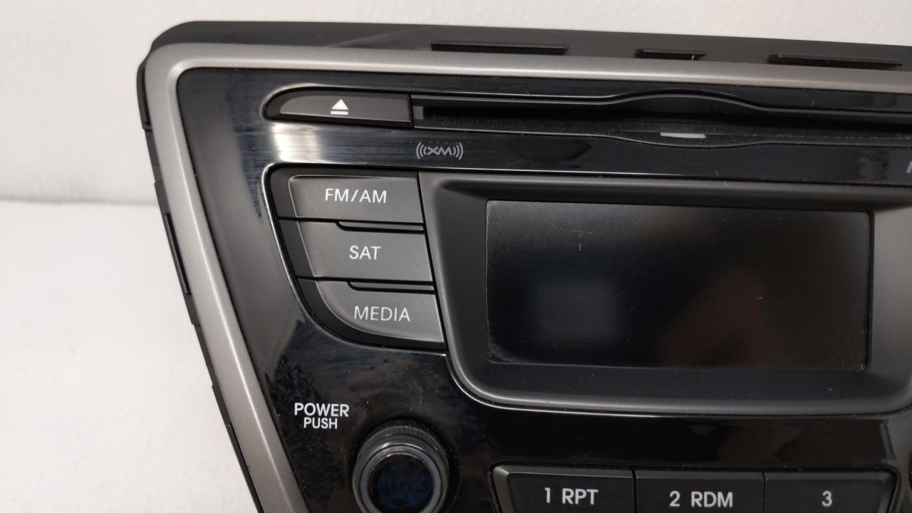 2014-2016 Hyundai Elantra Radio AM FM Cd Player Receiver Replacement Fits OEM Used Auto Parts - Oemusedautoparts1.com