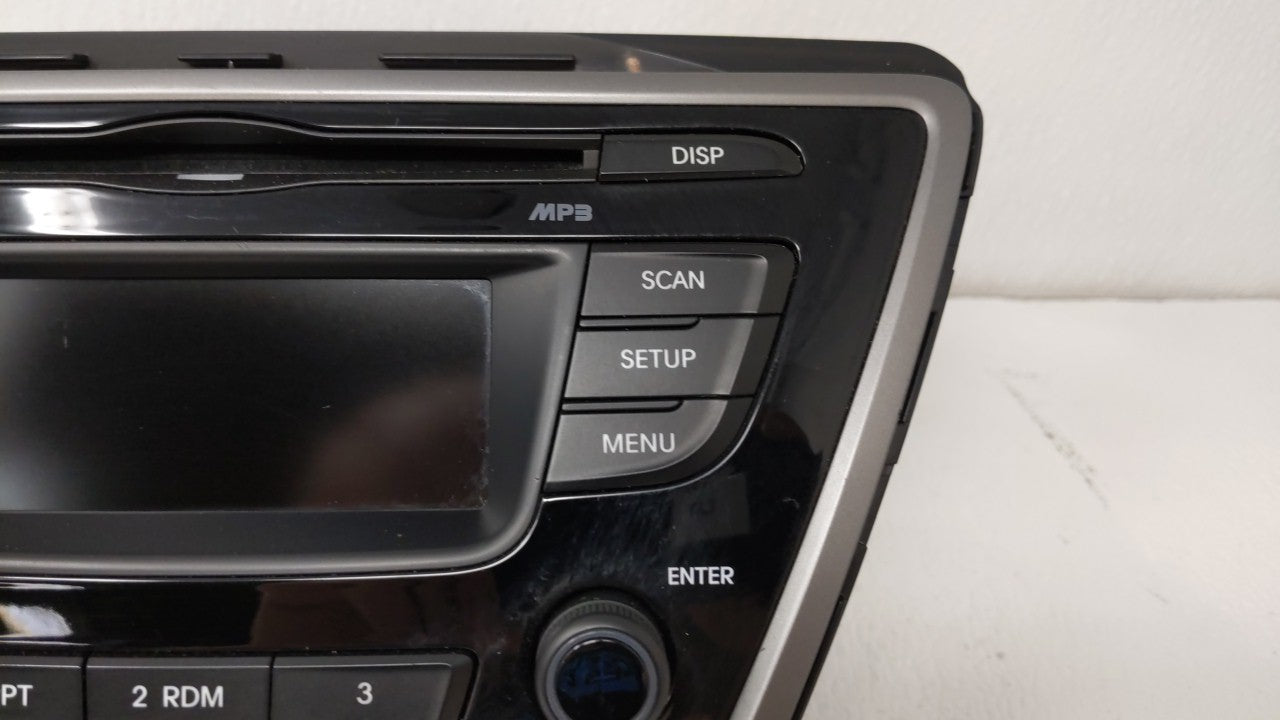 2014-2016 Hyundai Elantra Radio AM FM Cd Player Receiver Replacement Fits OEM Used Auto Parts - Oemusedautoparts1.com