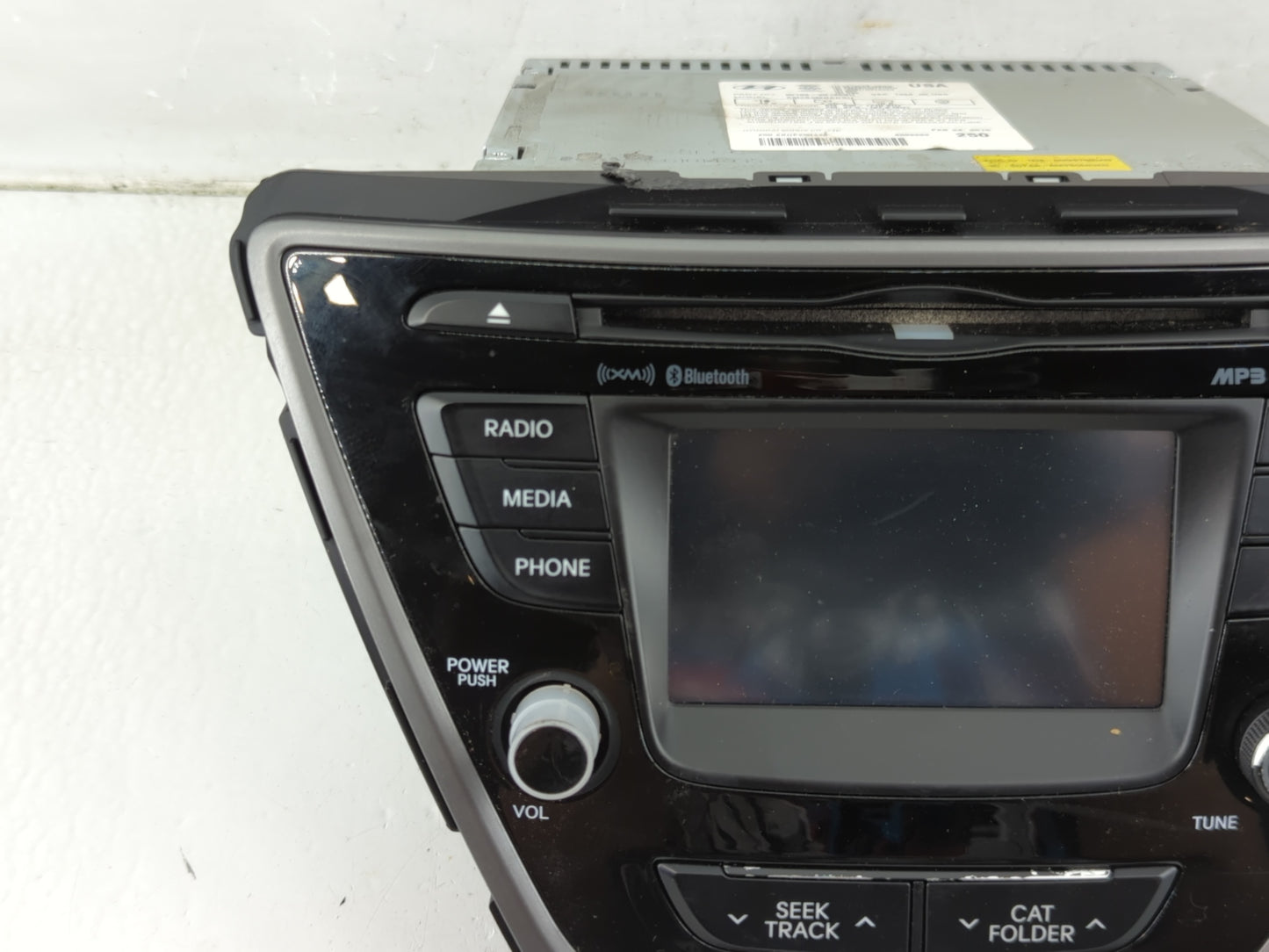 2014-2016 Hyundai Elantra Radio AM FM Cd Player Receiver Replacement P/N:96180-3X165GU Fits Fits 2014 2015 2016 OEM Used Aut