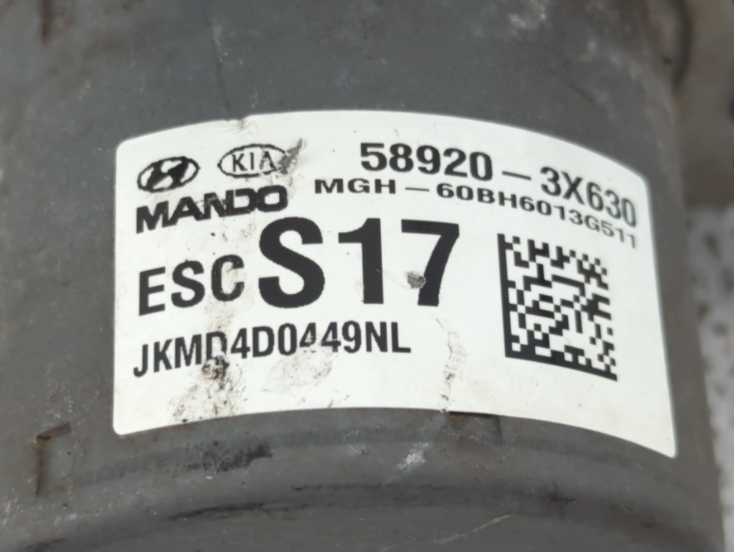 2014-2016 Hyundai Elantra ABS Pump Control Module Replacement P/N:58920-3X630 Fits Fits 2014 2015 2016 OEM Used Auto Parts -