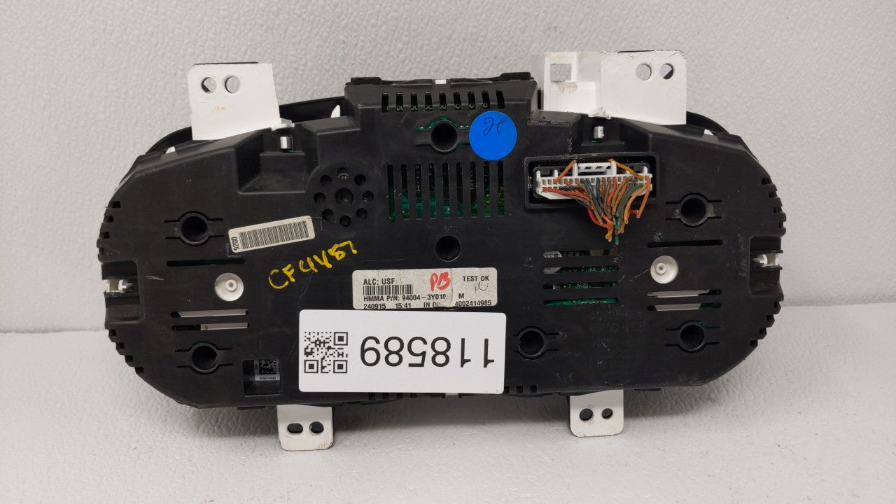 2014-2016 Hyundai Elantra Instrument Cluster Speedometer Gauges P/N:94004-3Y010 Fits Fits 2014 2015 2016 OEM Used Auto Parts