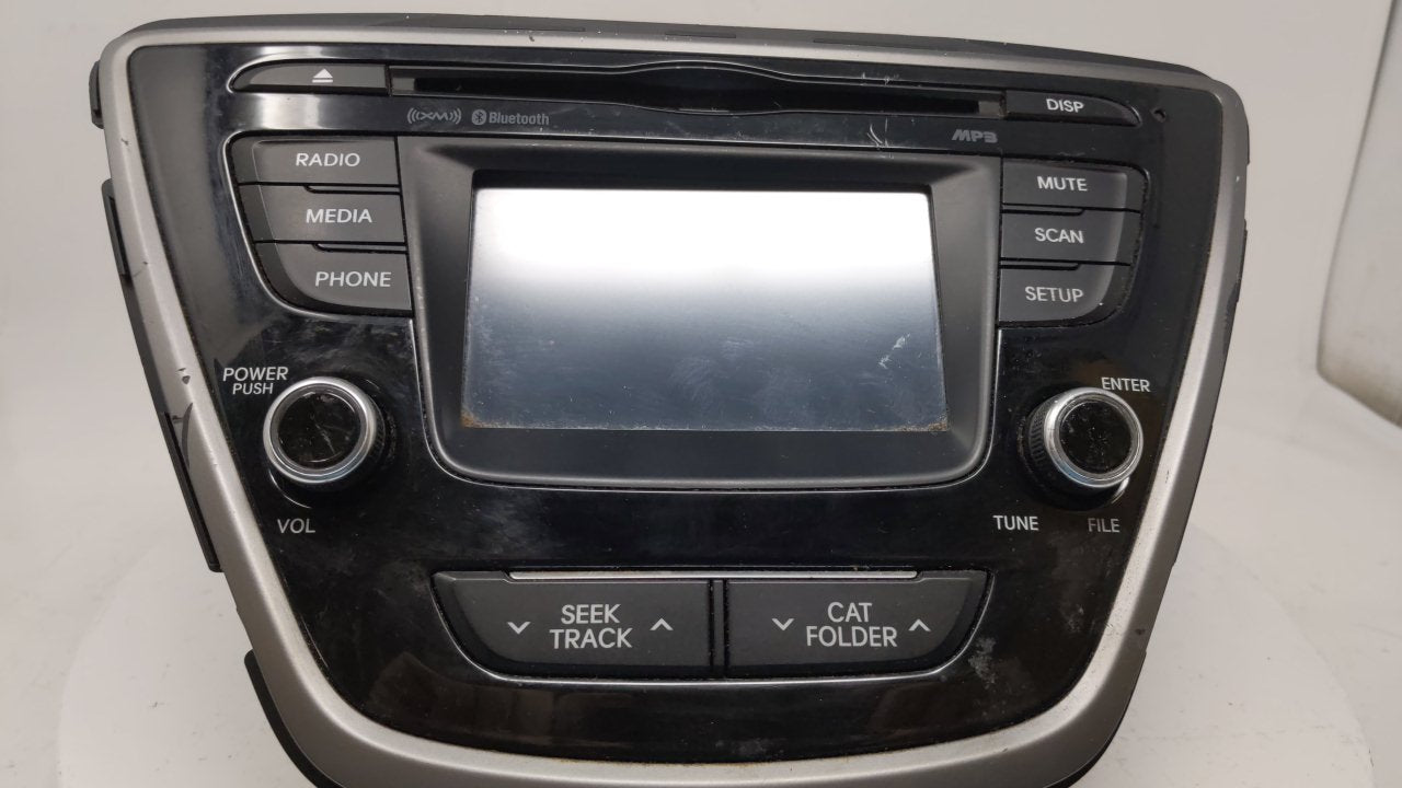 2014-2016 Hyundai Elantra Radio AM FM Cd Player Receiver Replacement P/N:96180-3X165GU Fits Fits 2014 2015 2016 OEM Used Aut