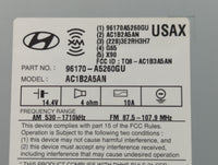 2016-2017 Hyundai Elantra Radio AM FM Cd Player Receiver Replacement P/N:96170-A5260GU Fits Fits 2016 2017 OEM Used Auto Par