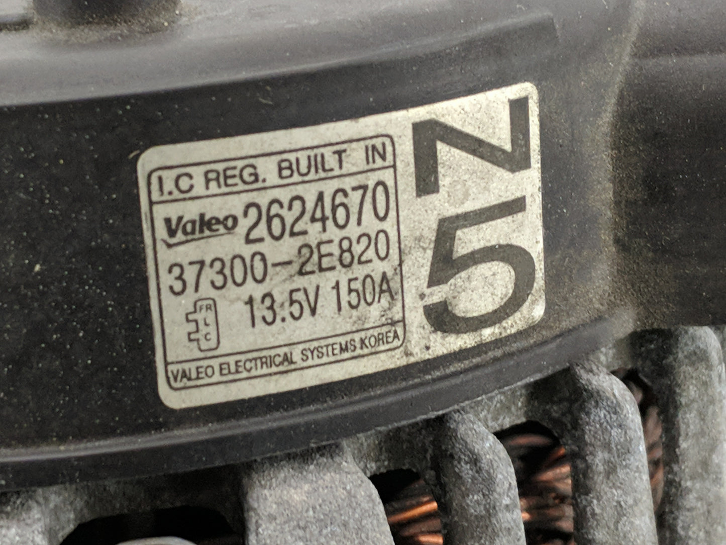 2014-2016 Hyundai Elantra Alternator Replacement Generator Charging Assembly Engine OEM P/N:37300-2E820 2624670 Fits OEM Use