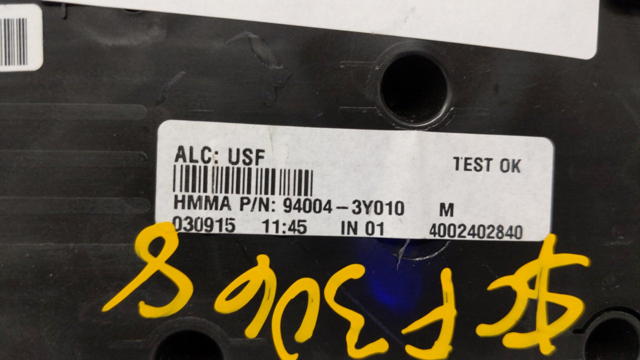 2014-2016 Hyundai Elantra Instrument Cluster Speedometer Gauges P/N:94004-3Y010 Fits Fits 2014 2015 2016 OEM Used Auto Parts