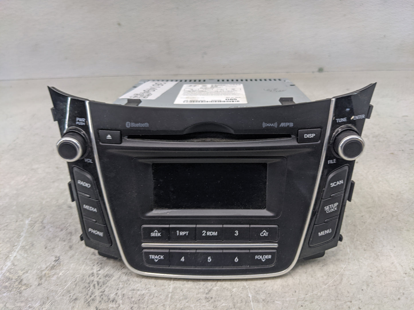 2016-2017 Hyundai Elantra Radio AM FM Cd Player Receiver Replacement P/N:96170-A5260GU Fits Fits 2016 2017 OEM Used Auto Par