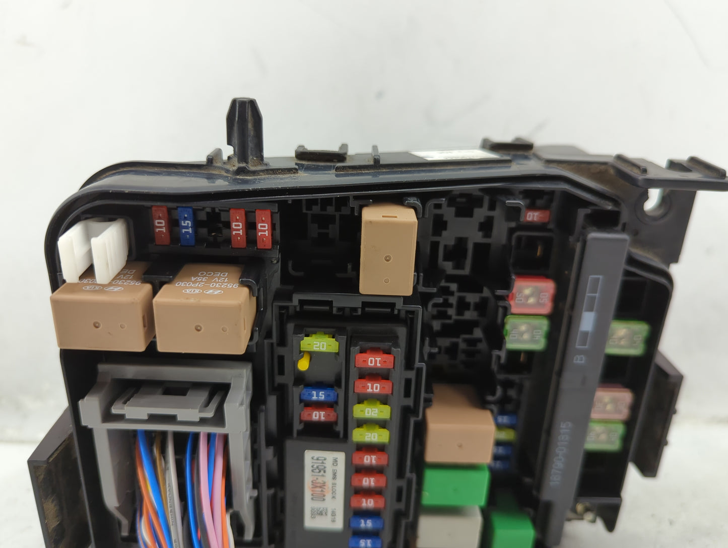 2014-2016 Hyundai Elantra Fusebox Fuse Box Panel Relay Module P/N:91951-3X100 91951-3X710 Fits Fits 2014 2015 2016 OEM Used 