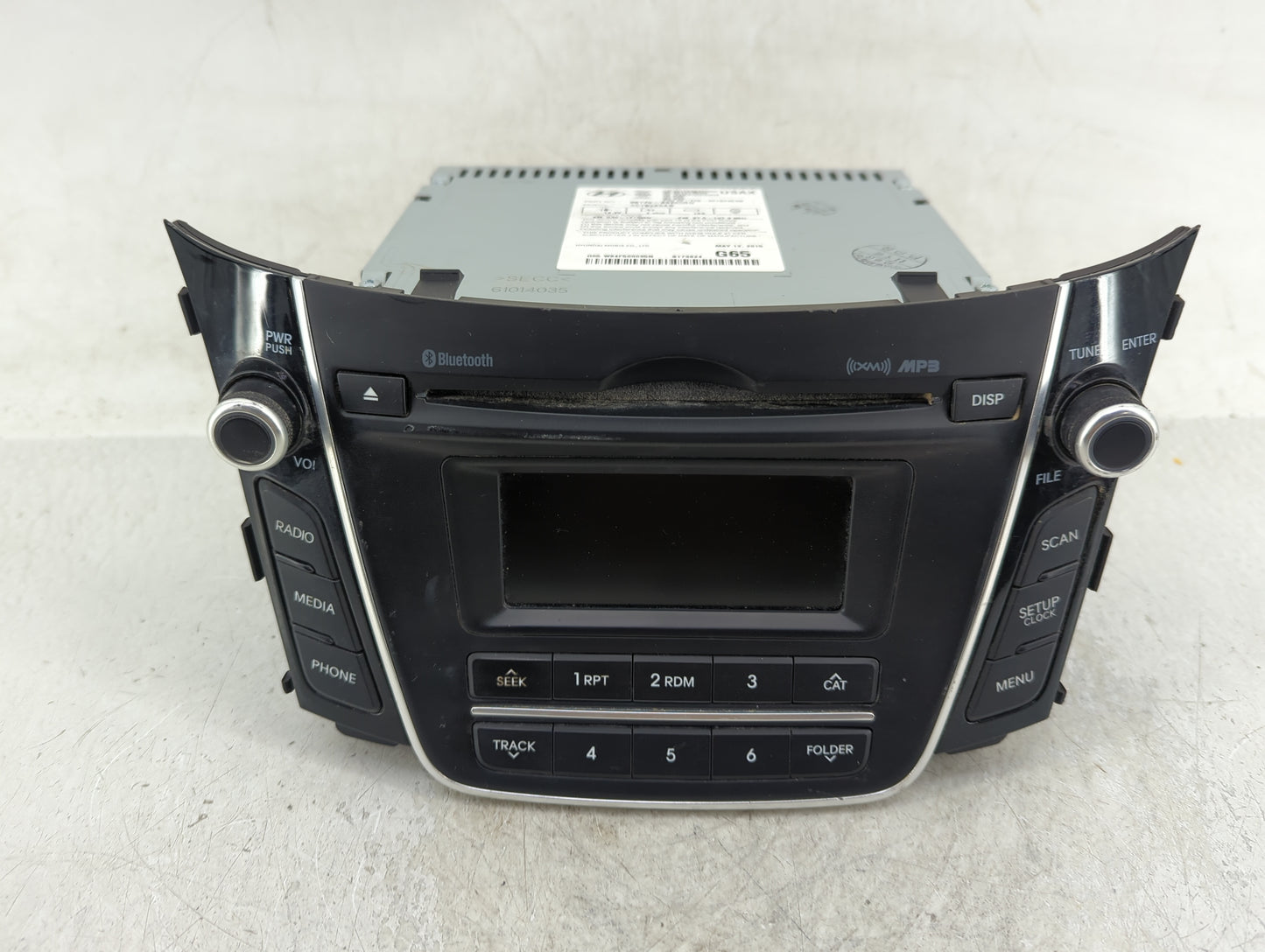2016-2017 Hyundai Elantra Radio AM FM Cd Player Receiver Replacement P/N:96170-A5260G Fits Fits 2016 2017 OEM Used Auto Part