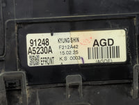 2016-2017 Hyundai Elantra Fusebox Fuse Box Panel Relay Module P/N:91248 A5230A 91950-A5742 Fits Fits 2016 2017 OEM Used Auto