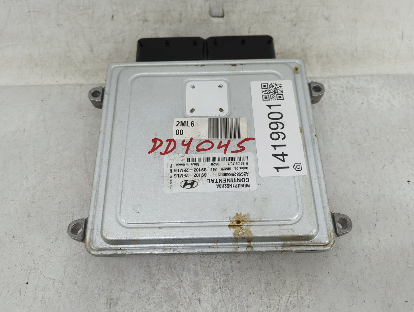 2014-2016 Hyundai Elantra PCM Engine Control Computer ECU ECM PCU OEM P/N:39103-2EML6 39102-2EML6 Fits Fits 2014 2015 2016 O