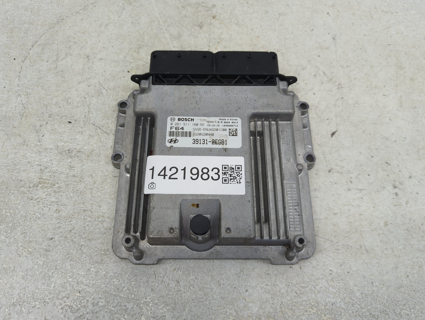 2016-2017 Hyundai Elantra PCM Engine Control Computer ECU ECM PCU OEM P/N:0 261 S11 160 39131-2EGB1 Fits Fits 2016 2017 OEM 