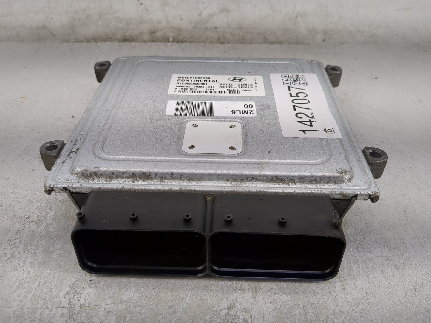 2014-2016 Hyundai Elantra PCM Engine Control Computer ECU ECM PCU OEM P/N:39102-2EML6 Fits Fits 2014 2015 2016 OEM Used Auto