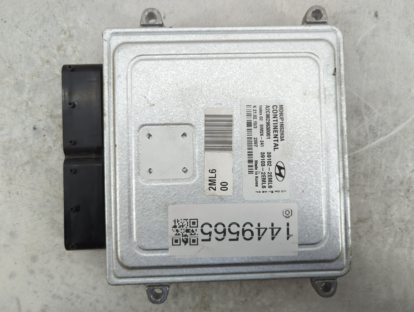 2014-2016 Hyundai Elantra PCM Engine Control Computer ECU ECM PCU OEM P/N:39103-2EML6 39102-2EML6 Fits Fits 2014 2015 2016 O