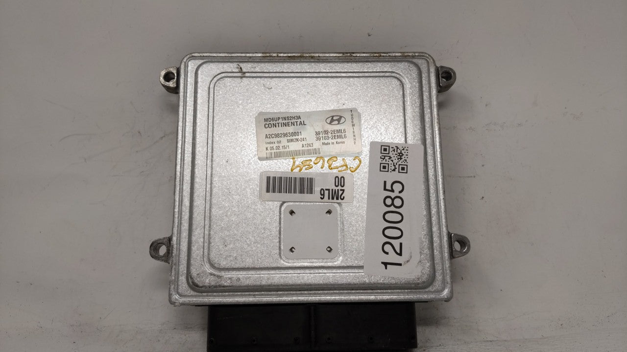 2014-2016 Hyundai Elantra PCM Engine Control Computer ECU ECM PCU OEM Fits OEM Used Auto Parts - Oemusedautoparts1.com
